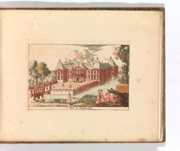 't Huis te Honslaarsdyk', in- Tooneel Der Voornaamste Nederlands Huizen, En Lust Hoven, Naar T Leven Afgebeeld MET DP-1664-020