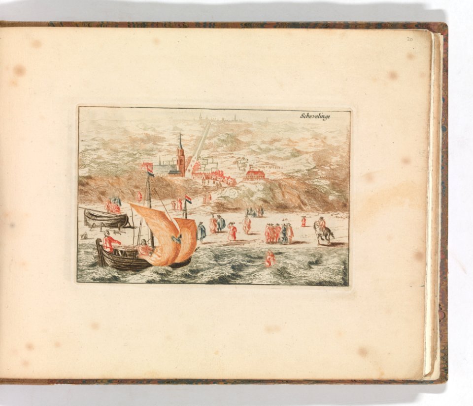 'Schevelinge', in- Tooneel Der Voornaamste Nederlands Huizen, En Lust Hoven, Naar T Leven Afgebeeld MET DP-1664-025