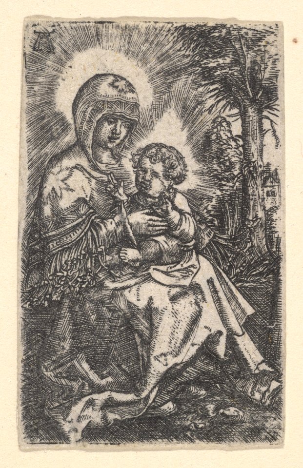 "The Beautiful Virgin of Regensburg" Seated in a Landscape MET DP833068