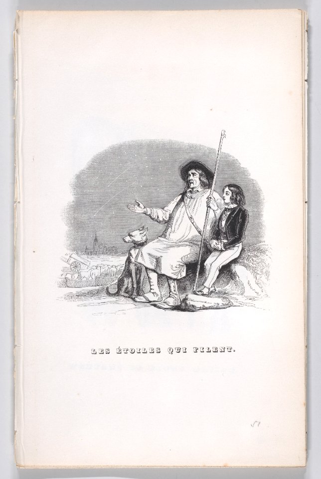 "Shooting Stars" from The Complete Works of Béranger, Jean Ignace Isidore Gérard Grandville, 1836