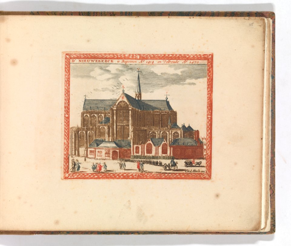 'D' Nieuwe Kerck', in- Tooneel Der Voornaamste Nederlands Huizen, En Lust Hoven, Naar T Leven Afgebeeld MET DP-1664-030