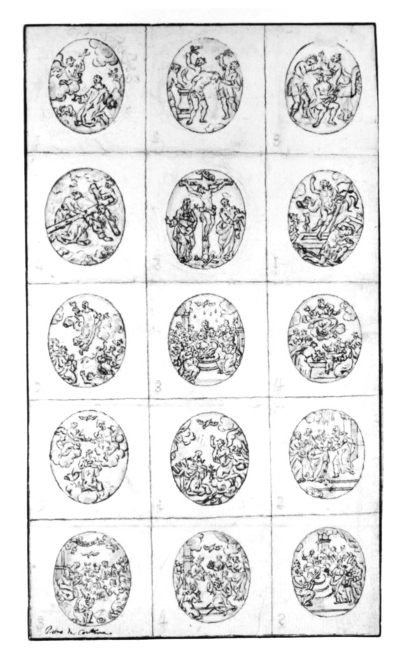 15 Oval Scenes From the Life of Christ and a Scene of a Saint Adoring the Holy Cross MET 271545