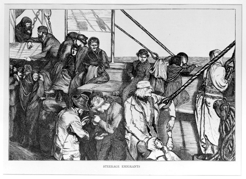 "Steerage Emigrants" (The Graphic) MET MM15333