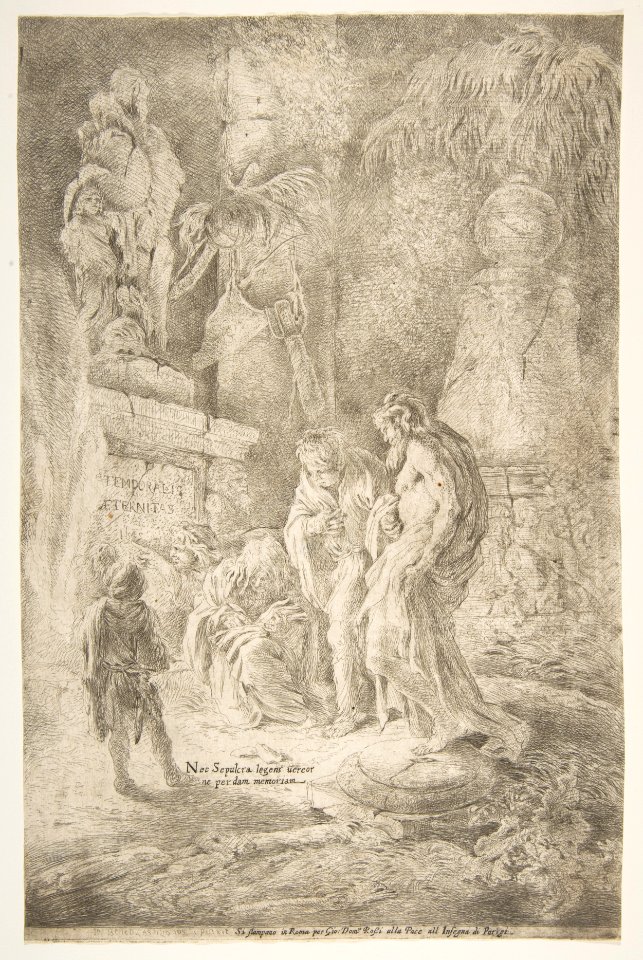 'Temporalis Aeternitas', four scholars amongst ruins MET DP816516