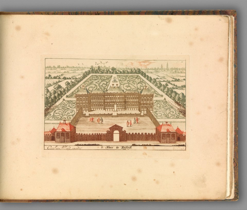 ' ’t Huis te Ryswyk' , in- Tooneel Der Voornaamste Nederlands Huizen, En Lust Hoven, Naar T Leven Afgebeeld MET DP333084