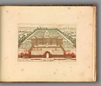' ’t Huis te Ryswyk' , in- Tooneel Der Voornaamste Nederlands Huizen, En Lust Hoven, Naar T Leven Afgebeeld MET DP333084
