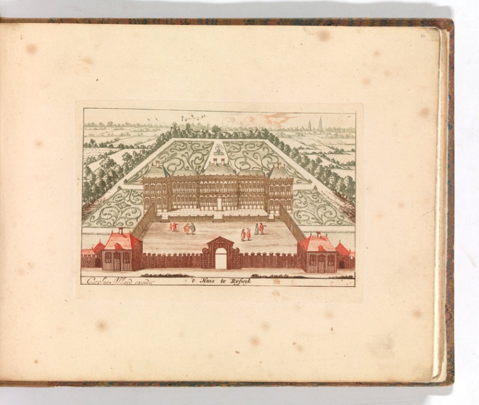 ' ’t Huis te Ryswyk' , in- Tooneel Der Voornaamste Nederlands Huizen, En Lust Hoven, Naar T Leven Afgebeeld MET DP-1664-021