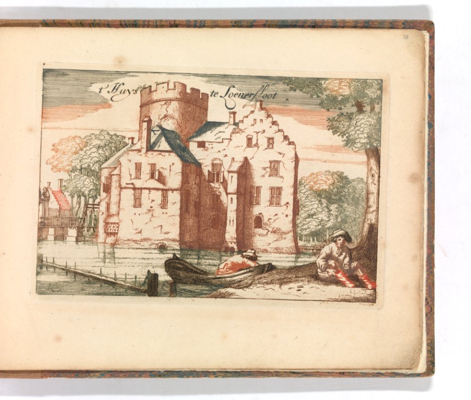 ' 't Huys Weeresteyn by the river Vecht' in- Tooneel Der Voornaamste Nederlands Huizen, En Lust Hoven, Naar T Leven Afgebeeld MET DP-1664-043