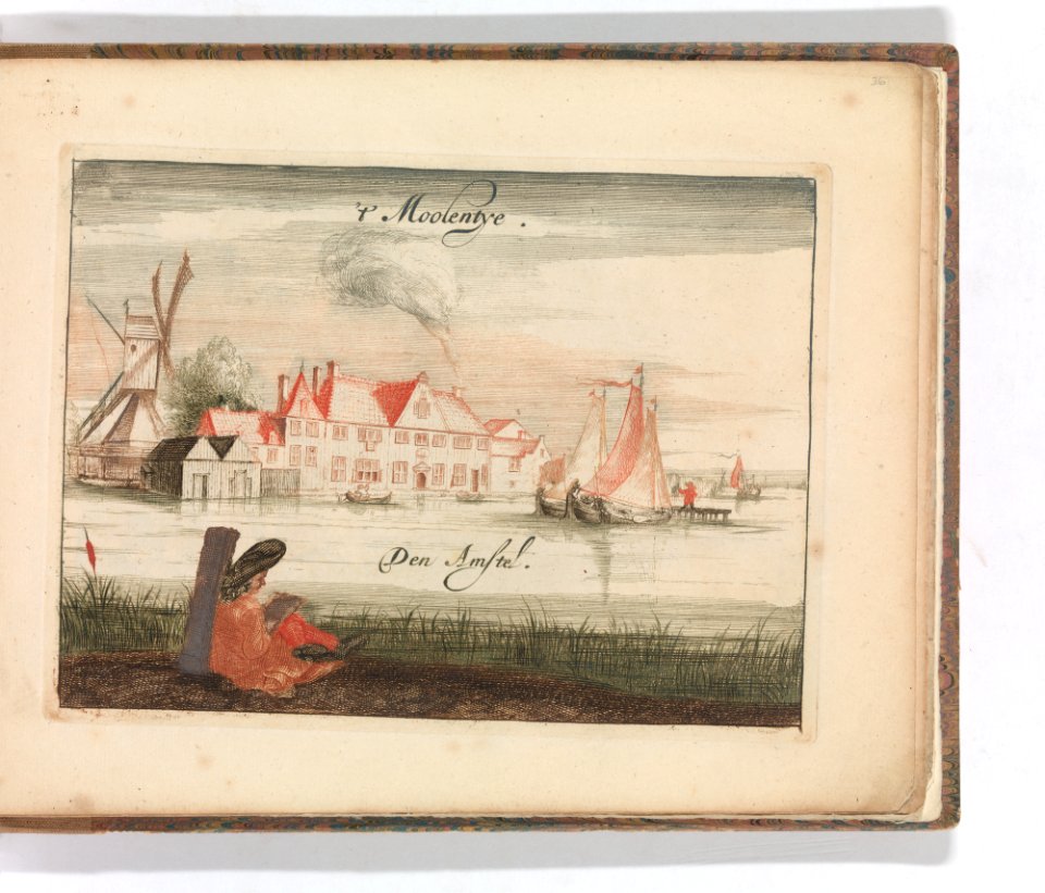 ' 't Moolentye, Den Amstel' in- Tooneel Der Voornaamste Nederlands Huizen, En Lust Hoven, Naar T Leven Afgebeeld MET DP-1664-041