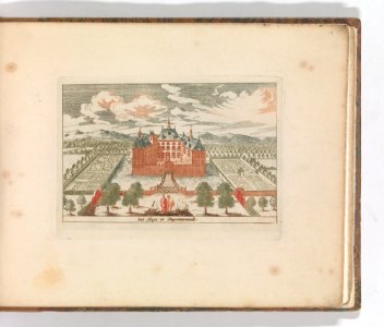 ' 'het Huys te Duyvenvoorde' , in- Tooneel Der Voornaamste Nederlands Huizen, En Lust Hoven, Naar T Leven Afgebeeld MET DP-1664-024