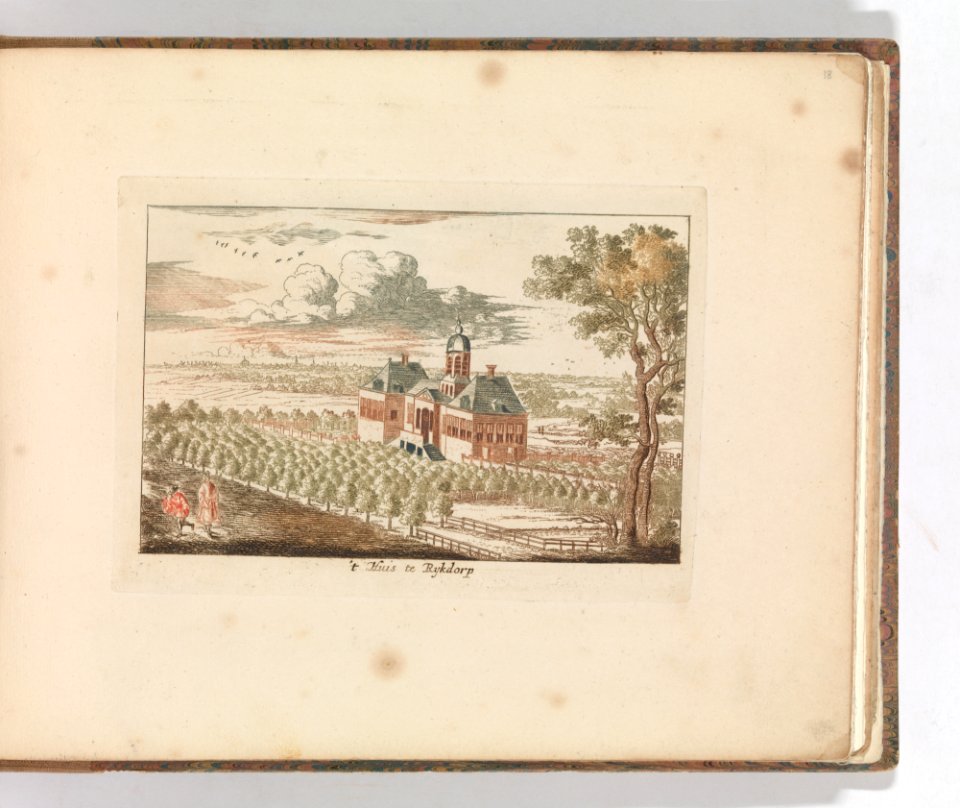 ' 't Huis te Ryksdorp' , in- Tooneel Der Voornaamste Nederlands Huizen, En Lust Hoven, Naar T Leven Afgebeeld MET DP-1664-023