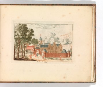 ' 't Huis ter Nood', in- Tooneel Der Voornaamste Nederlands Huizen, En Lust Hoven, Naar T Leven Afgebeeld MET DP-1664-026