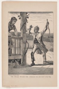 "Hi! Ho-o-o! He Done Come. Jumbolor Tell you Fust" – Drawn by Winslow Homer (The Galaxy, Vol. VII) MET DP875268