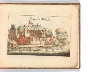 ' 't Huys te Nieweroden', De Vecht' in- Tooneel Der Voornaamste Nederlands Huizen, En Lust Hoven, Naar T Leven Afgebeeld MET DP-1664-044