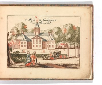 ' 't Huys te Goudesteyn tot Maerseveen' in- Tooneel Der Voornaamste Nederlands Huizen, En Lust Hoven, Naar T Leven Afgebeeld MET DP-1664-045