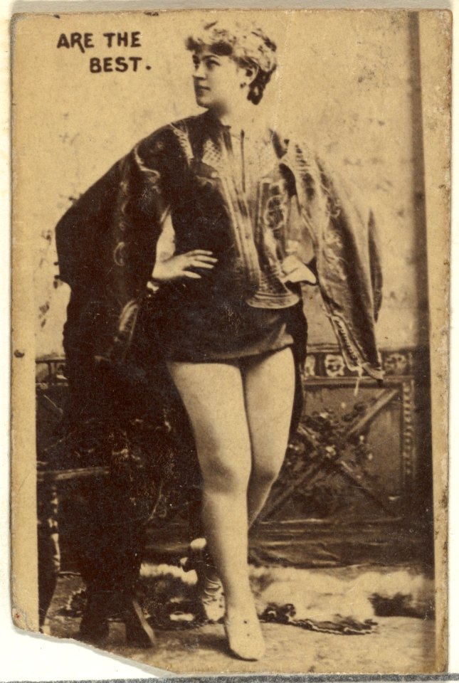 -Actress posing with hands on hips-, from the Actors and Actresses series (N145-6) issued by Duke Sons & Co. to promote Duke Cigarettes MET DP840328