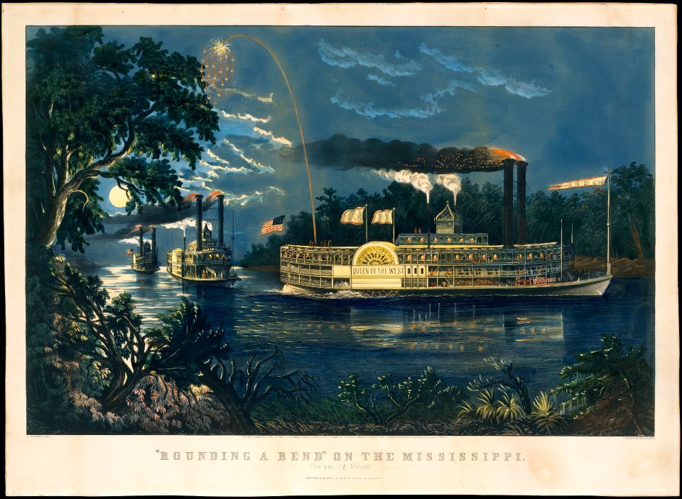 "Rounding a Bend" on the Mississippi – The Parting Salute MET DT9291