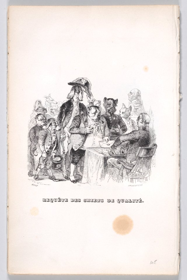 "Request of quality dogs" from The Complete Works of Béranger Met DP887522