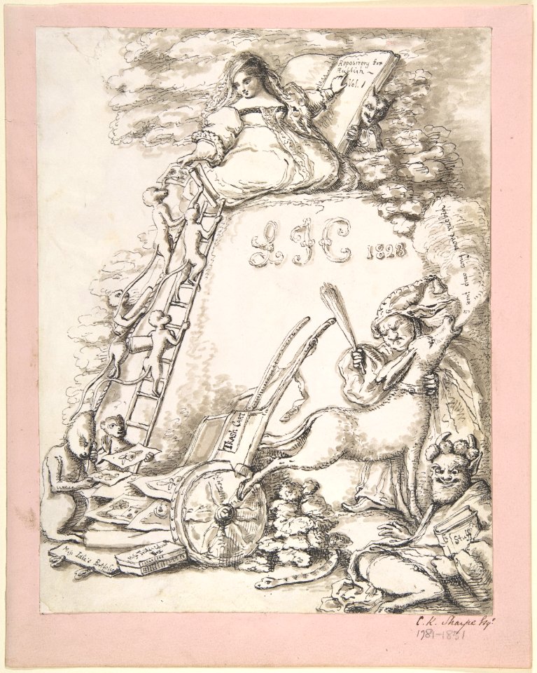 "Repository for Rubbish, vol. I, L.F.C 1828", Illustration for children's book MET DP805060