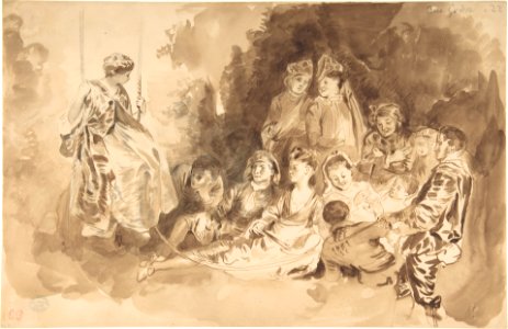 "The Swing," after Antoine Watteau (Les Agréements de l'été) MET DP805846