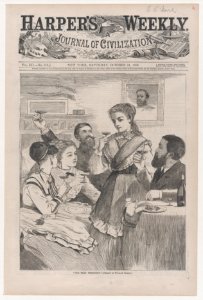 "Our Next President" – Drawn by Winslow Homer (Harper's Weekly, Vol. XII) MET DP875286