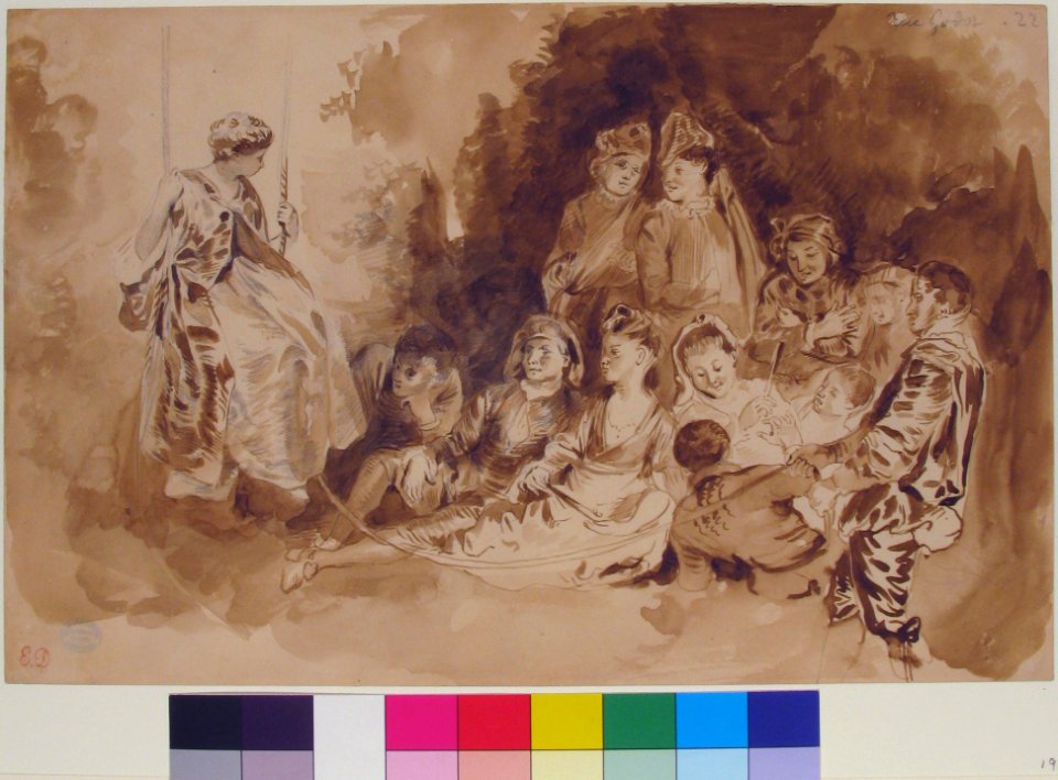 "The Swing," after Antoine Watteau (Les Agréements de l'été) MET 1977.381