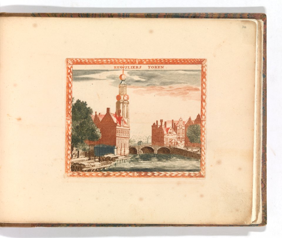 'Reguliers Toren', in- Tooneel Der Voornaamste Nederlands Huizen, En Lust Hoven, Naar T Leven Afgebeeld MET DP-1664-039