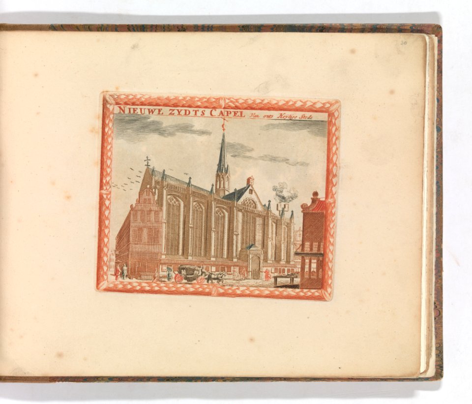 'Nieuwe Zydts Capel', in- Tooneel Der Voornaamste Nederlands Huizen, En Lust Hoven, Naar T Leven Afgebeeld MET DP-1664-035