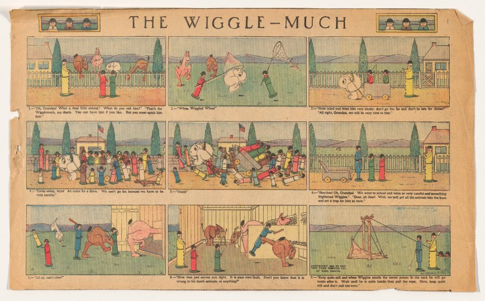 "The Wiggle Much" Comic Strip, No. 1 (published in The New York Herald, March 20, 1910) MET DP856515
