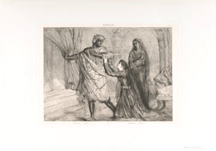 "Away!"- plate 7 from Othello (Act 3, Scene 4) MET DP858702