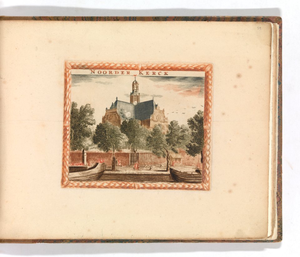 'Noorder Kerck', in- Tooneel Der Voornaamste Nederlands Huizen, En Lust Hoven, Naar T Leven Afgebeeld MET DP-1664-034