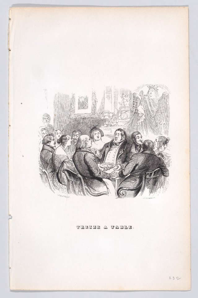 "Thirteen at the Table" from The Complete Works of Béranger Met DP887602