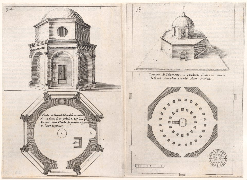 27th and 28th Plates, from Trattato delle Piante & Immagini de Sacri Edifizi di Terra Santa Met DP888536