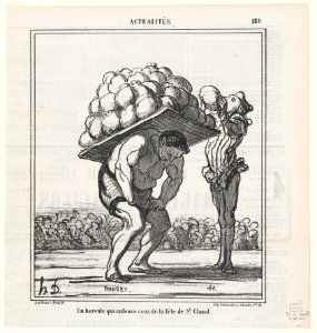A Hercules who even beats those at the Saint-Cloud Fair, from 'News of the day,' published in Le Charivari, September 7, 1868 MET DP877723