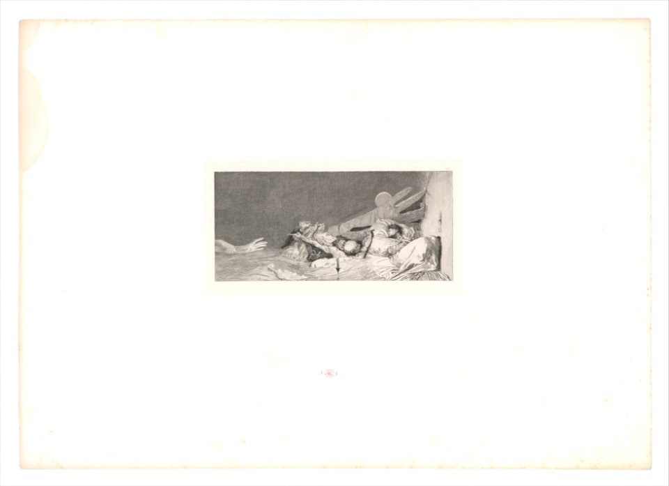 Ängste (Fears) from Ein Handschuh (A Glove). Cyclus von zehn Compositionen radirt. Rad. Opus VI, Plate VII. First edition MET DP334014