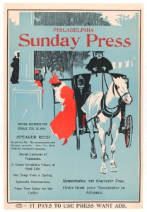 Advertisement for Philadelphia Sunday Press- February 2d, 1896 MET DP866318