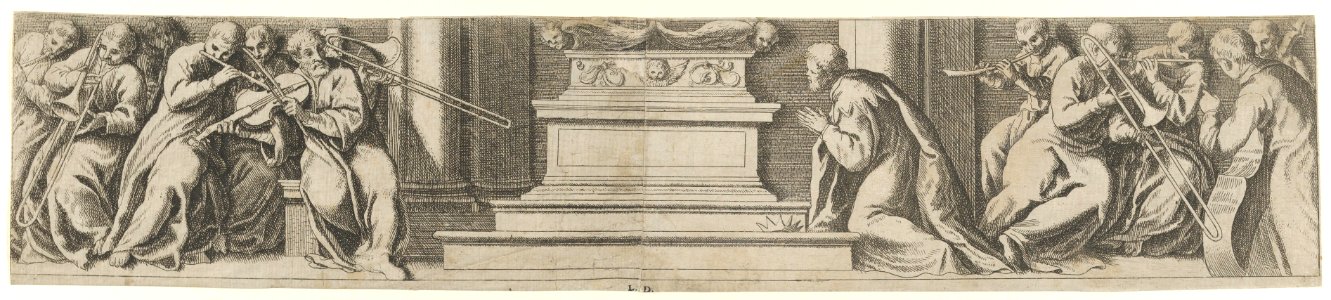 A King Kneeling Before an Altar MET DP855062