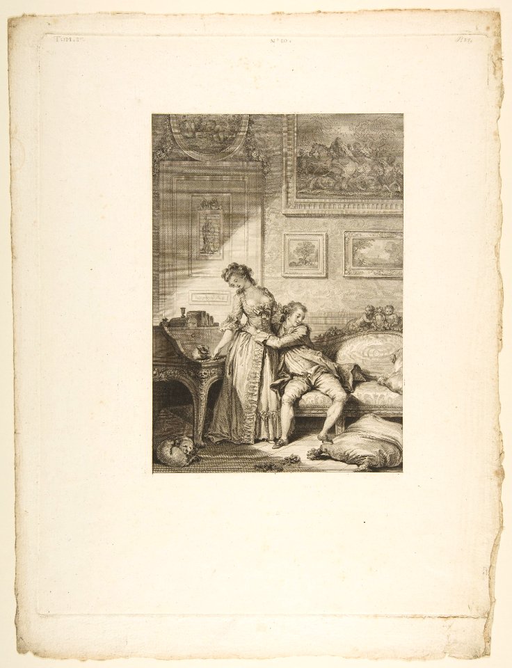 A Femme avare galant Escroc, from Contes et nouvelles en vers par Jean de La Fontaine. A Paris, de l'imprimerie de P. Didot, l'an III de la République, 1795 MET DP813936