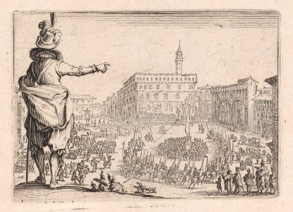 A Festival in the Piazza della Signoria in Florence Met DP890557