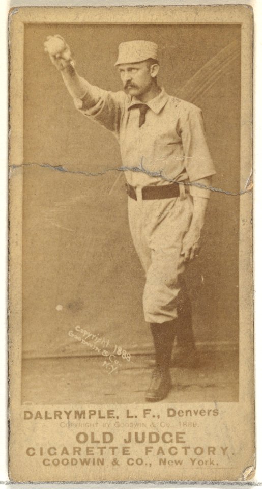 Abner Frank Dalrymple, Left Field, Denver, from the Old Judge series (N172) for Old Judge Cigarettes MET DP846269