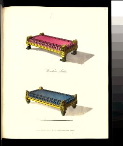 A Collection of Designs for Household Furniture and Interior Decoration, in the most approved and elegant taste MET Plate 34 Fig 1R1 24I