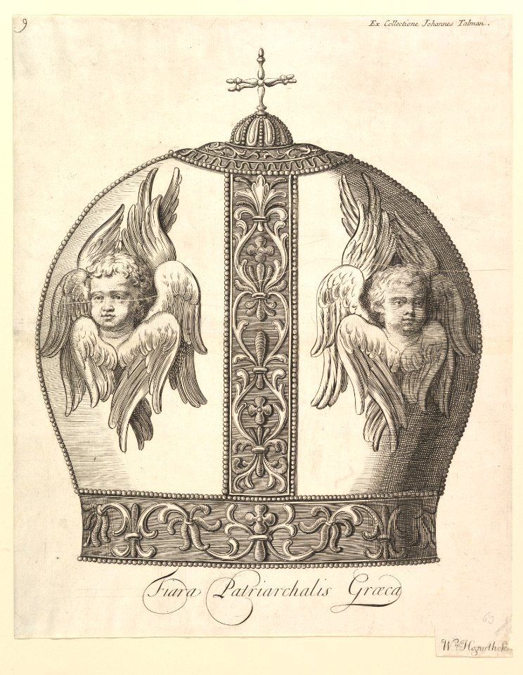 A Greek Patriarchal Crown – Tiara Patriarchalis Graeca (Aubry de La Mottraye's "Travels throughout Europe, Asia and into Part of Africa...," London, 1724, vol. I, plate 9) MET DP824506
