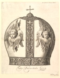 A Greek Patriarchal Crown – Tiara Patriarchalis Graeca (Aubry de La Mottraye's "Travels throughout Europe, Asia and into Part of Africa...," London, 1724, vol. I, plate 9) MET DP824506