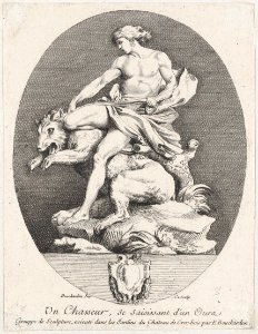 A Hunter Grabbing a Bear MET DP876442