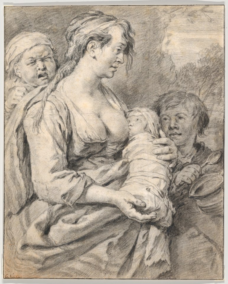 A Gypsy Mother with Three Children MET DP862160