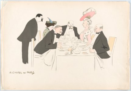 A L'Hotel de Paris (two ladies, one with pink hat), from Monte Carlo, 2nd Serie MET DP874621