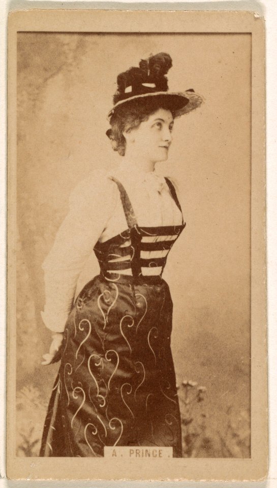 Adelaide Prince, from the Actresses series (N245) issued by Kinney Brothers to promote Sweet Caporal Cigarettes MET DP859336