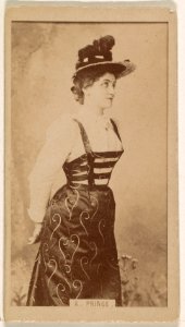 Adelaide Prince, from the Actresses series (N245) issued by Kinney Brothers to promote Sweet Caporal Cigarettes MET DP859336