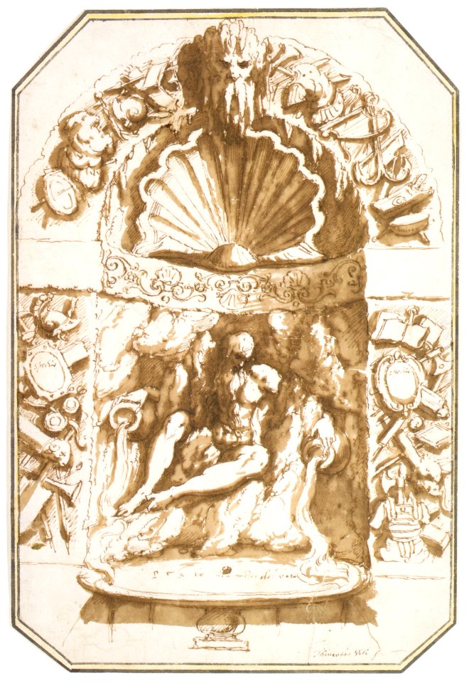 A Fountain in a Grotto MET DR46