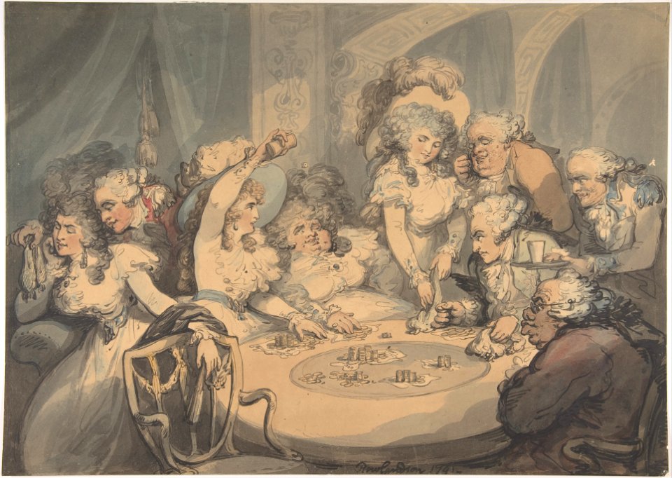 A Gaming Table at Devonshire House MET DP801556